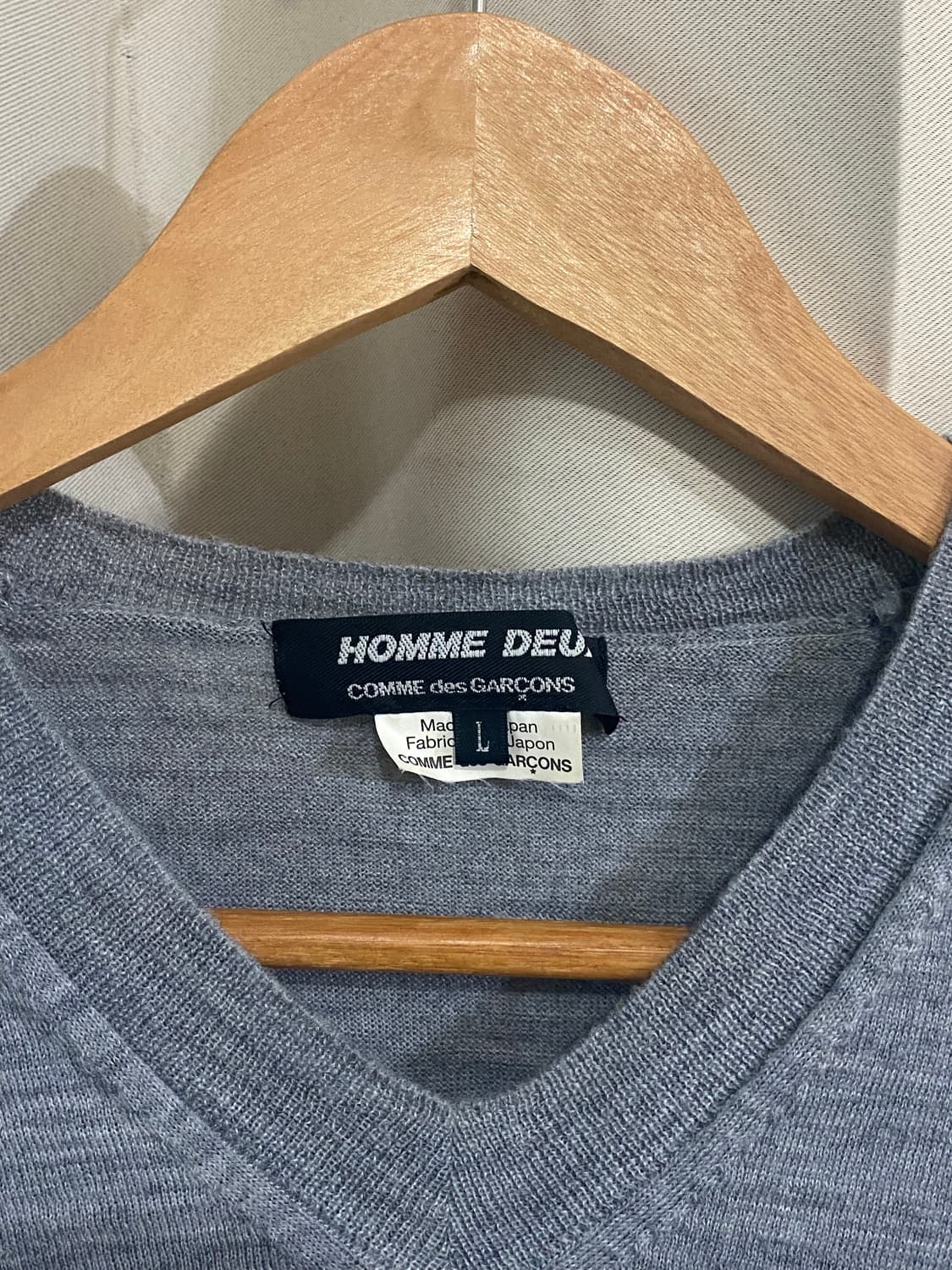 Comme des Garcons Homme Deux V-neck knit 상품이미지3