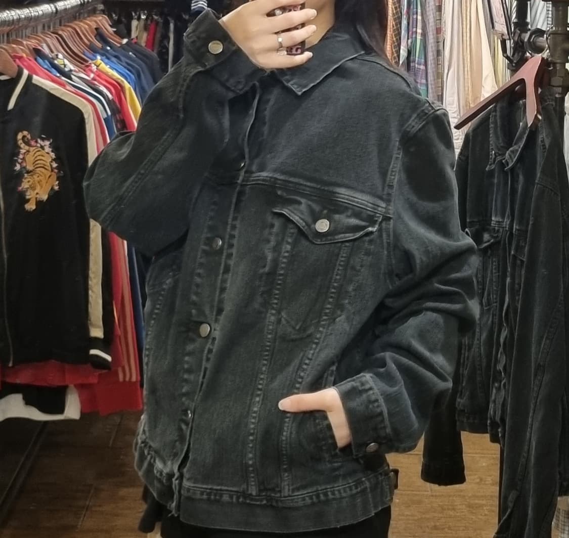 [Hi] vtg 빈티지 데님자켓 블랙 상품이미지4