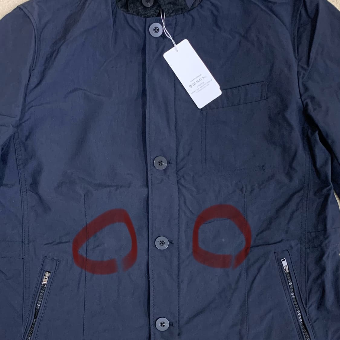 까르뜨블랑슈 사파리 자켓(110/다크네이비) 자파리 자켓 상품이미지10