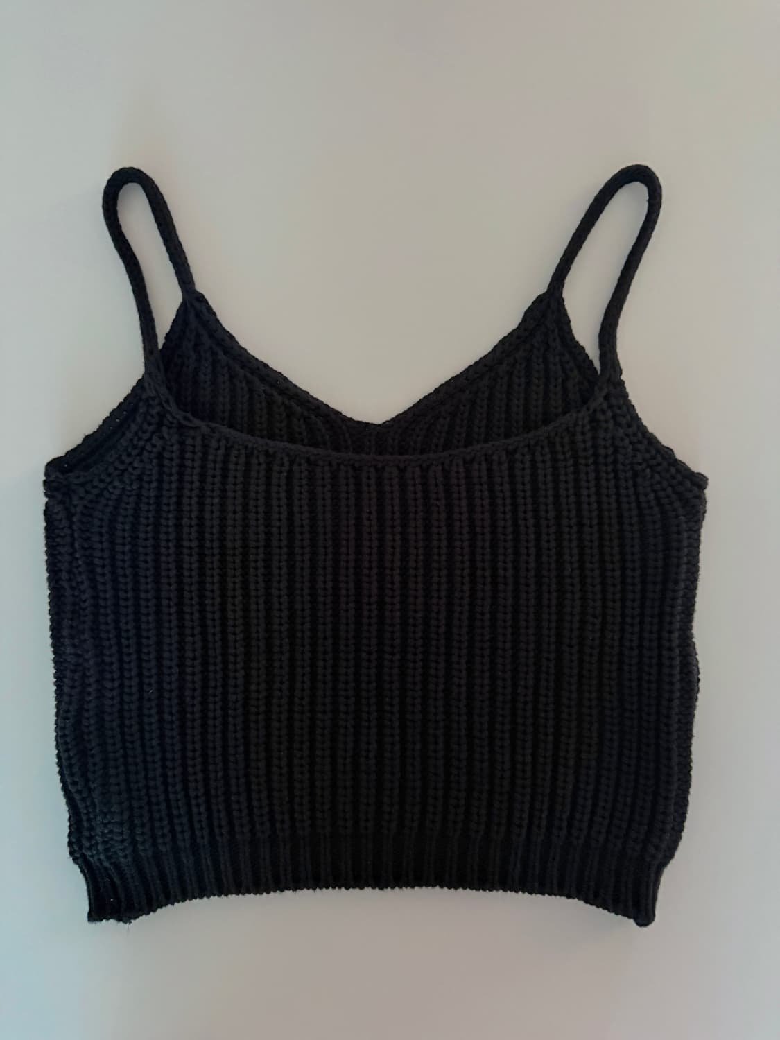 낫띵리튼 jerry knit cami top bk 상품이미지4