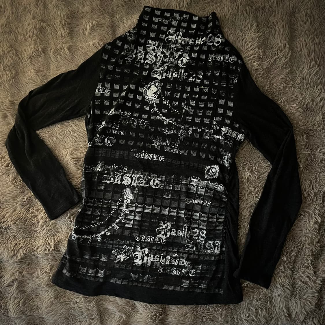 펑크 반목 프린팅 롱슬리브 상품이미지1