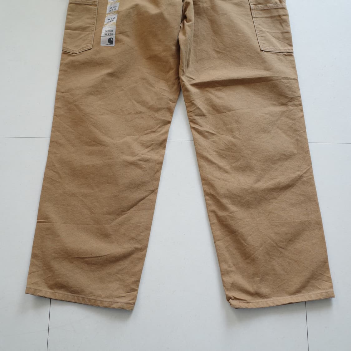 19년 새상품 칼하트 B11 워시드 덕 덩가리 팬츠 브라운 38x32 상품이미지7