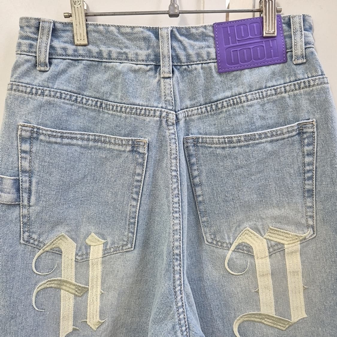 HOODHOOD 버뮤다 데님 팬츠 여성 상품이미지6