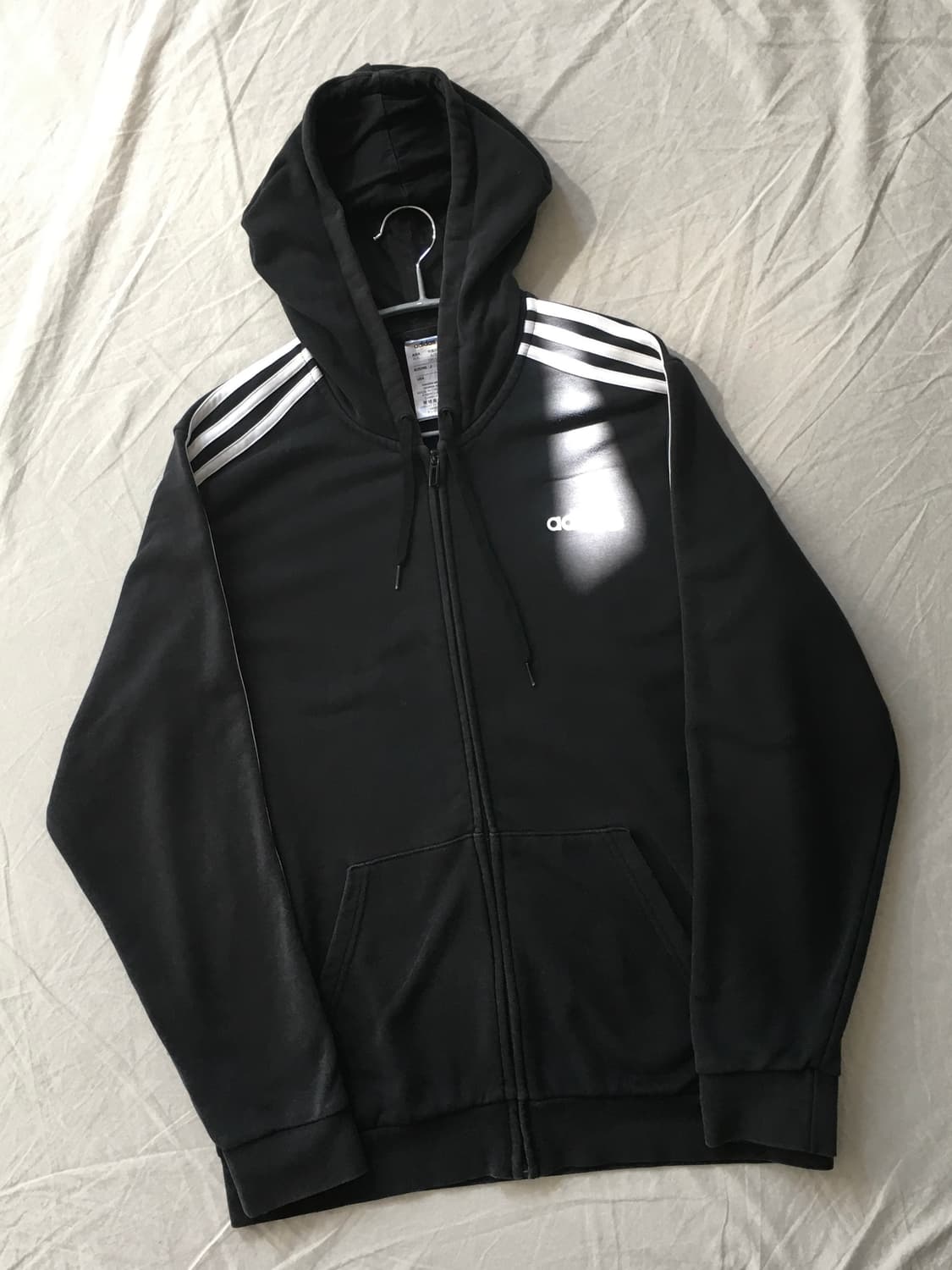 아디다스 레터링 로고 후드집업 상품이미지3