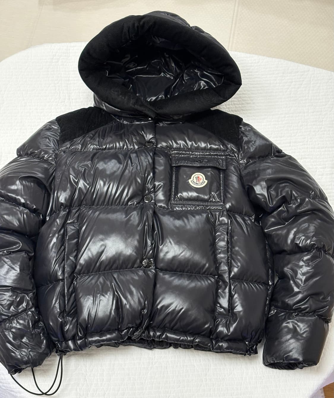 (W) 몽클레어 파쉐 쇼트 다운 자켓 블랙 - 22FW 상품이미지2