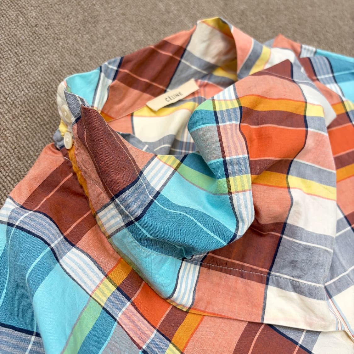 Celine 2013 Tartan Cowl-Neck Tunic 셀린느 상품이미지2