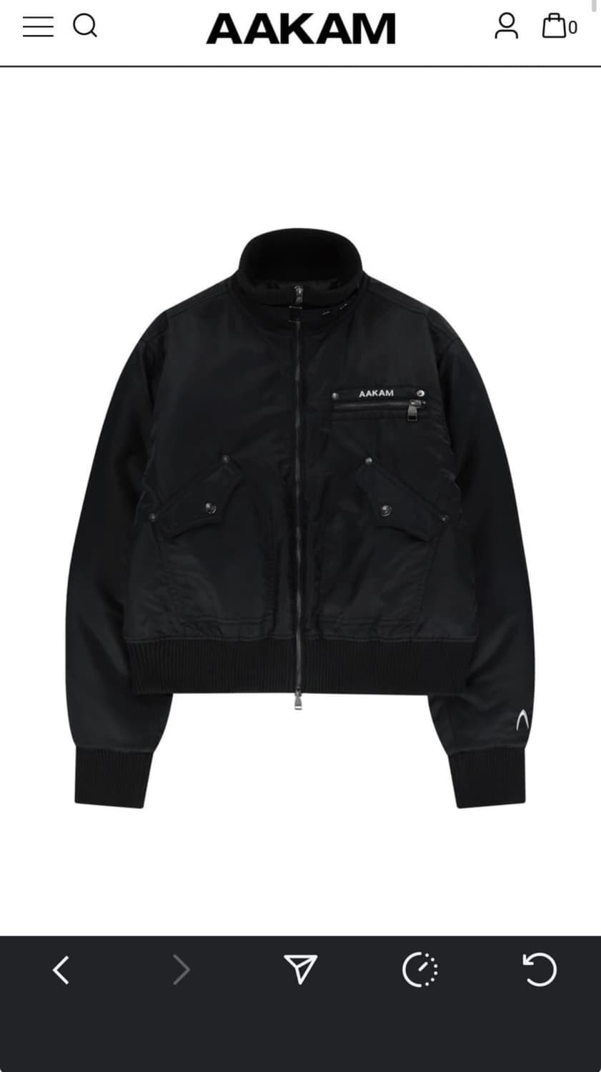 아캄 하이넥 붐버 MA-1 자켓 텍 미분리 상품이미지1