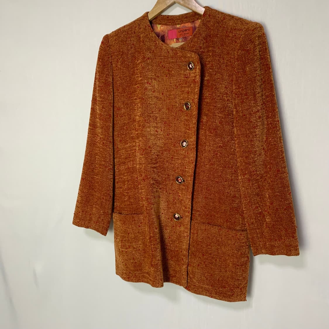 웅가로 파리 앤틱 버튼 사선 자켓 프랑스 여성 일본 빈티지 상품이미지2