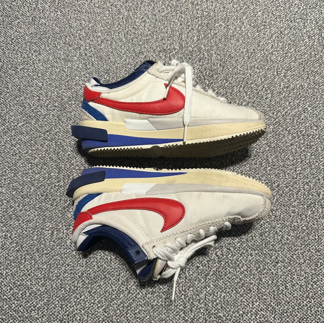 230) 나이키 x 사카이 줌 코르테즈 SP 화이트 앤 유니버시 티 레드 상품이미지3