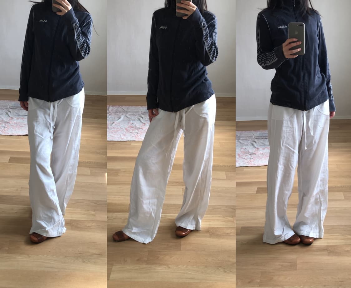 [직수입] 빈티지 리넨 트라우저와 g star 코튼 저지 집업 자켓 상품이미지2