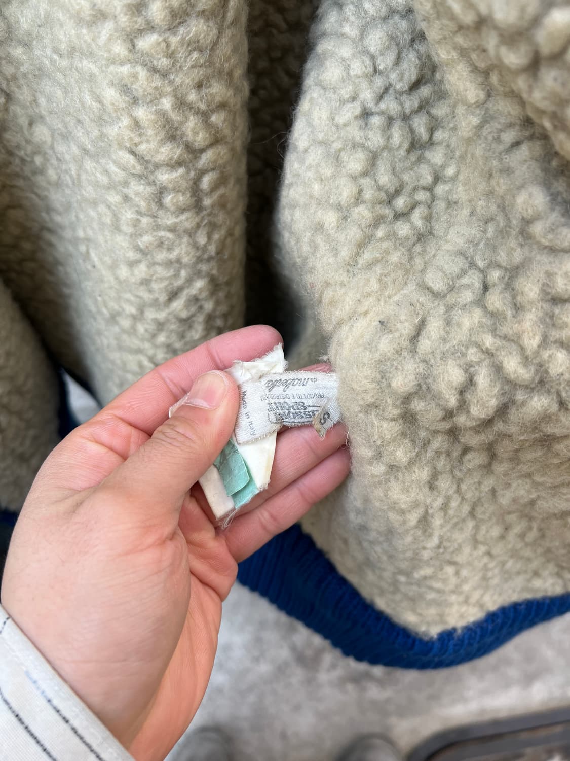 90s MISSONI SPORT AZTEC WOOL 미쏘니스포츠 울봄버 상품이미지10