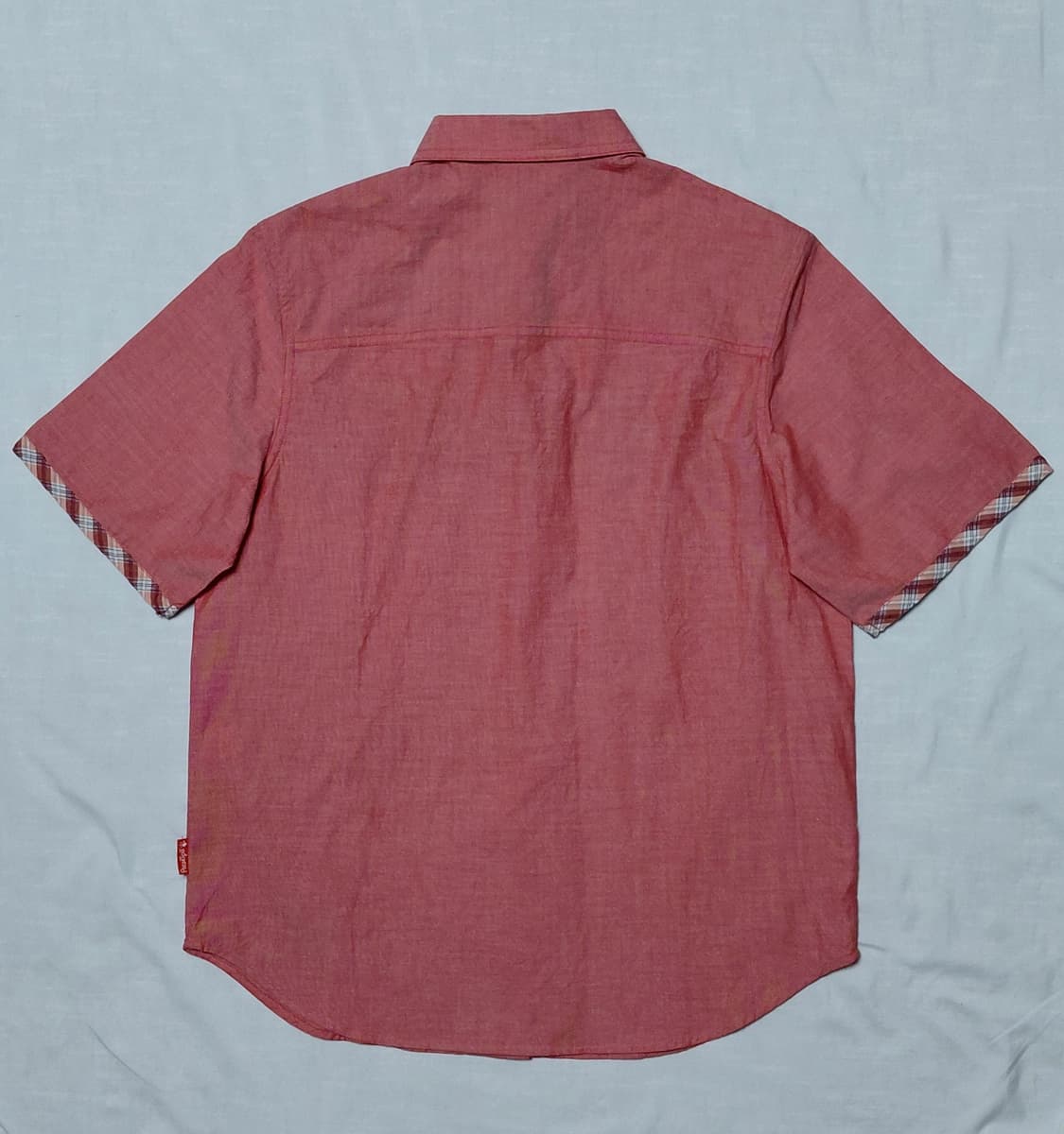 [L] POSSET POT 빈티지 닥스훈트 자수 & 체크 배색 반팔 셔츠 상품이미지7