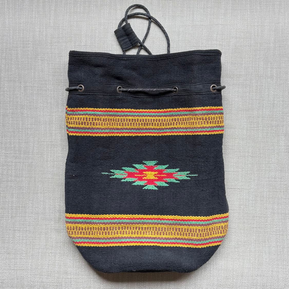 블랙 나바호 치마요 코튼 우븐 더플 백 상품이미지6