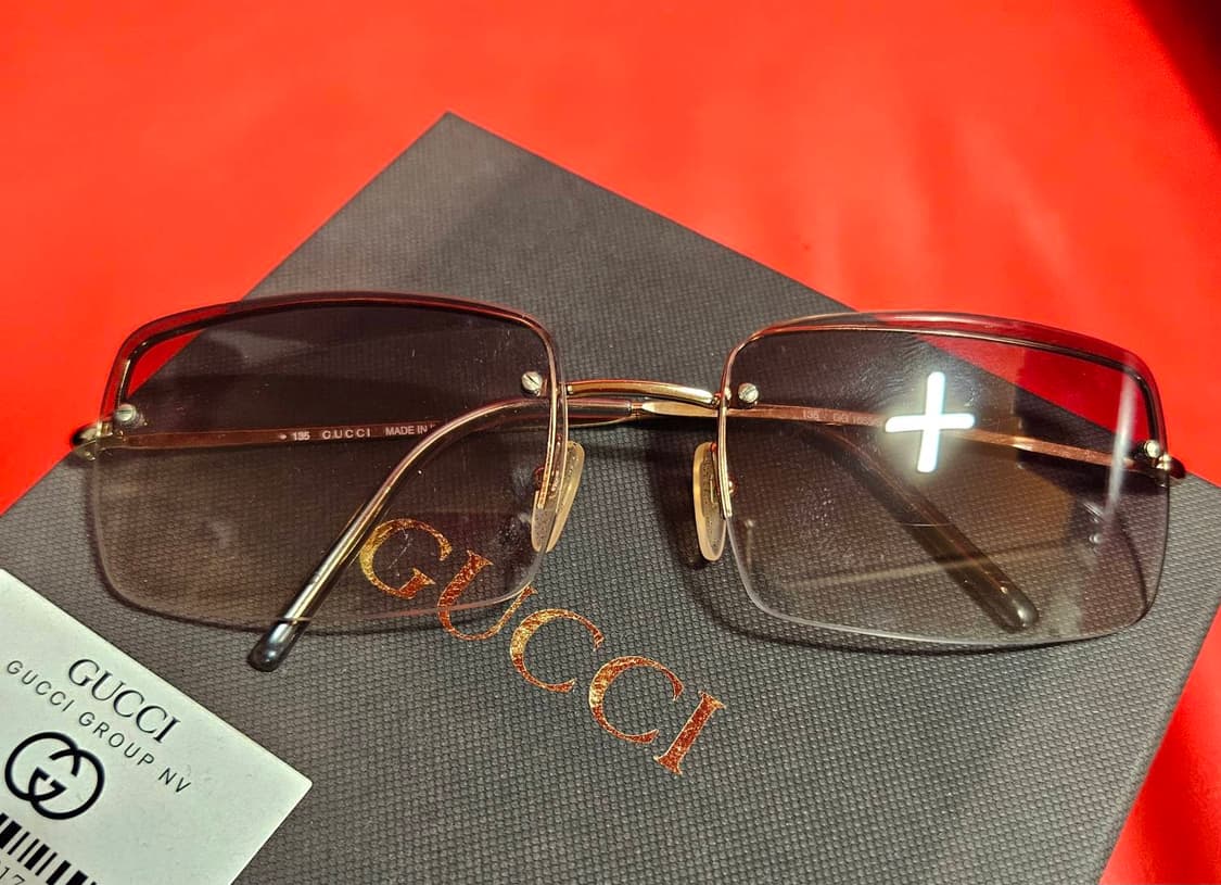 구찌(GUCCI) 90's 레트로 무테 선글라스 상품이미지4