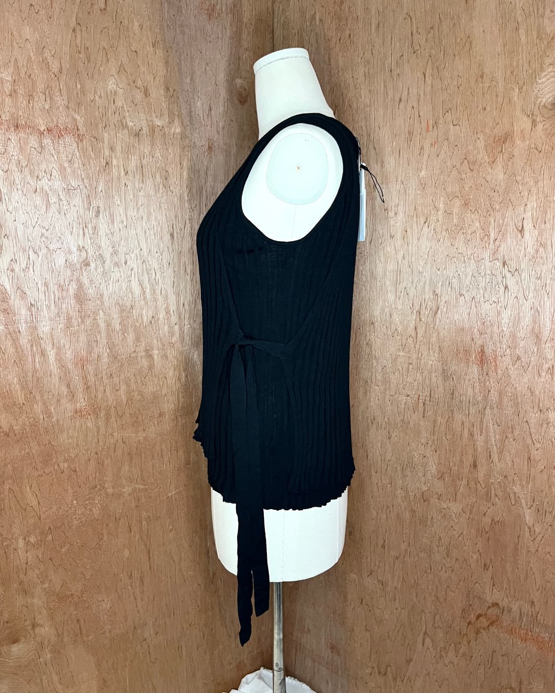 헬무트랭 슬리브리스 크러쉬드 니트 탑 상품이미지3