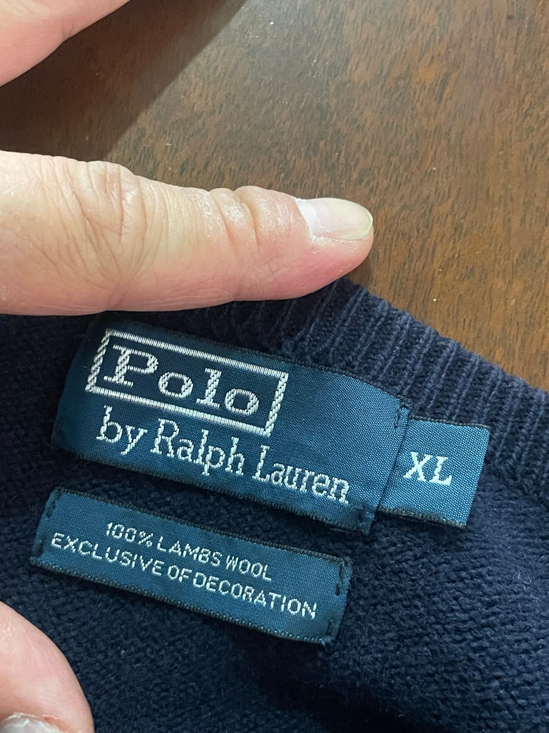 폴로 램스울 니트 XL 상품이미지5