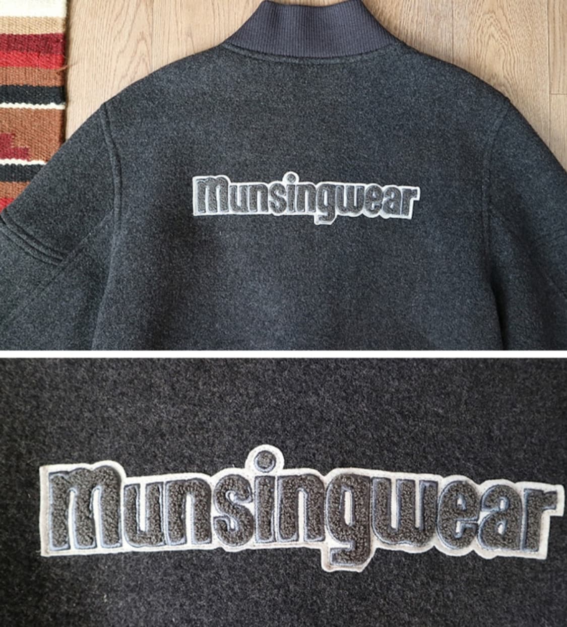 일본판 MUNSINGWEAR 먼싱웨어 스포츠 울 바시티 자켓 상품이미지8