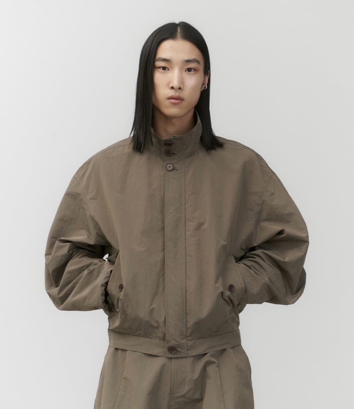 (L) 23ss 아모멘토 립스탑 볼륨 점퍼 상품이미지4