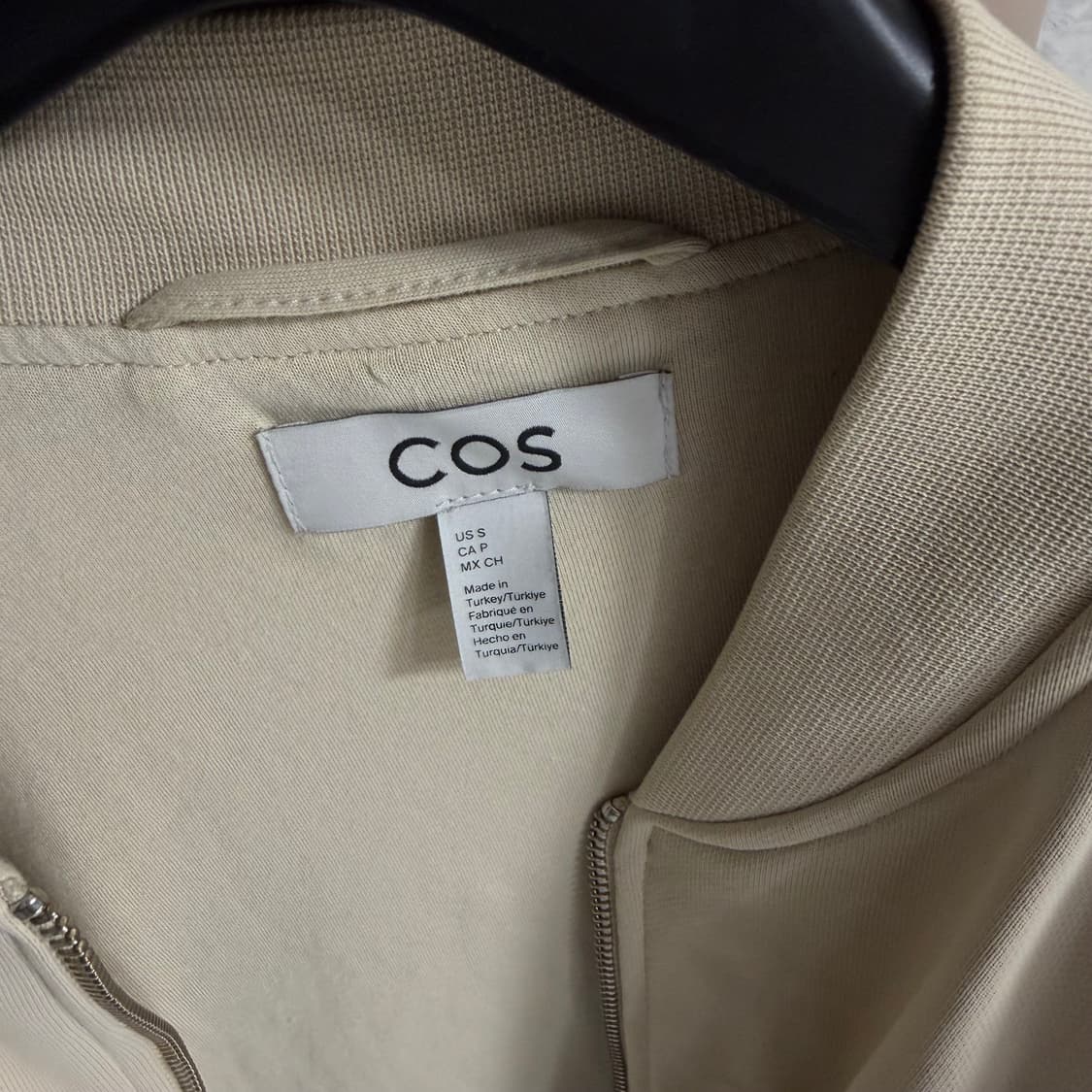 Cos 오버사이즈 저지 보먼 재킷 집업 점퍼 스톤색상 S 상품이미지5