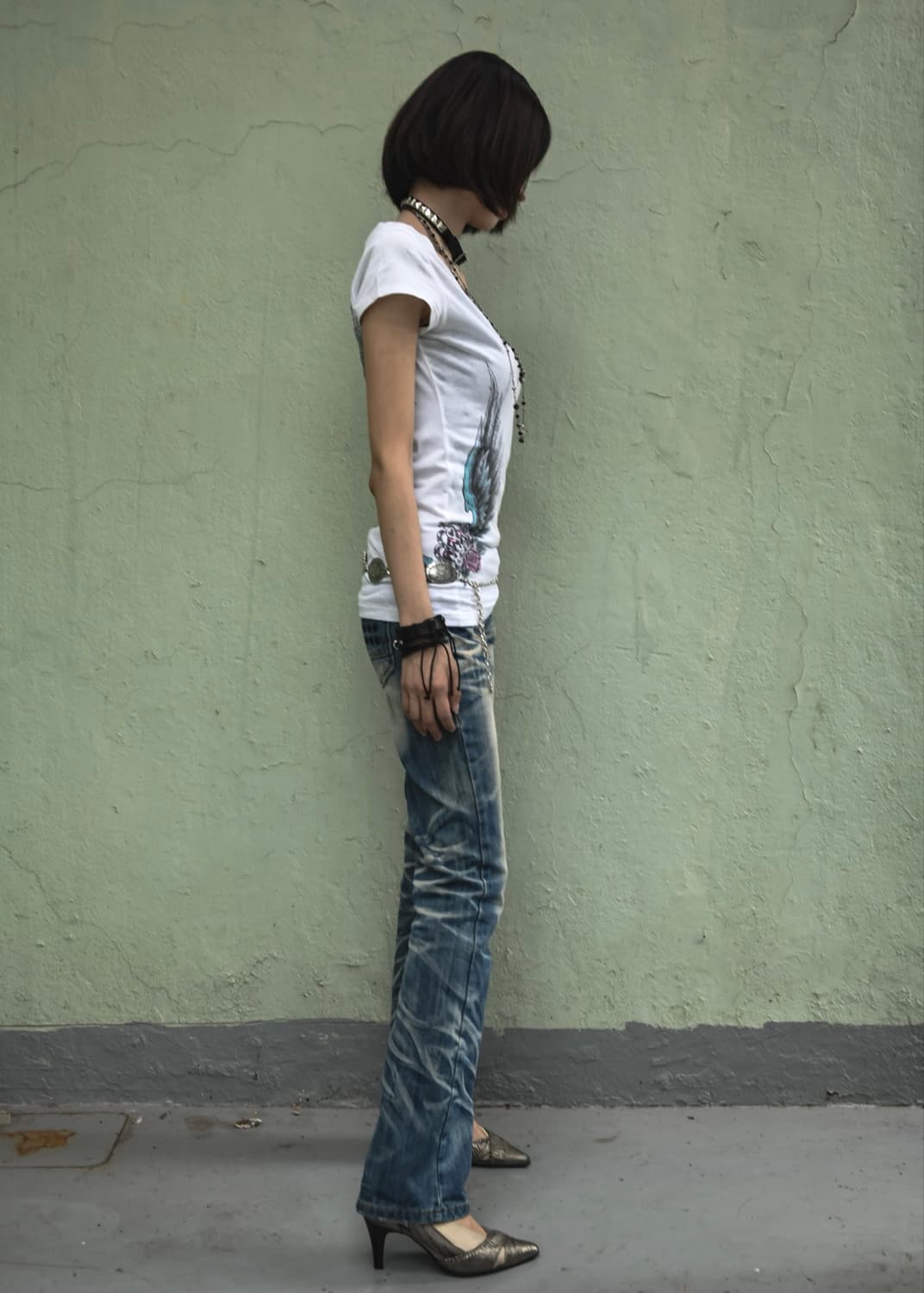 White Wings Printed T-shirt 상품이미지4