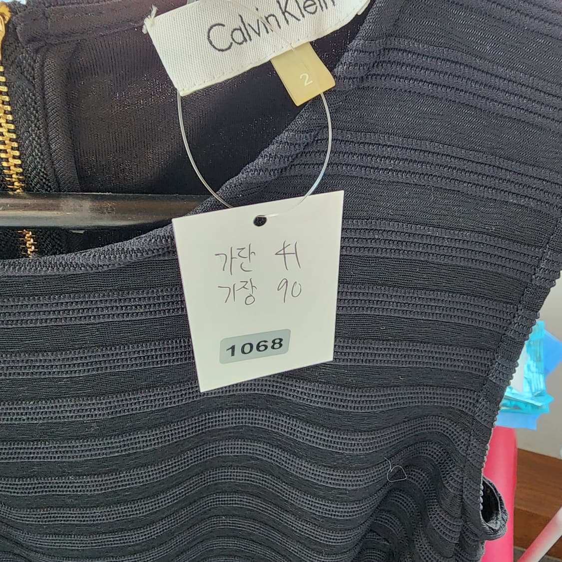 캘빈클라인 블랙 민소매 원피스 상품이미지8