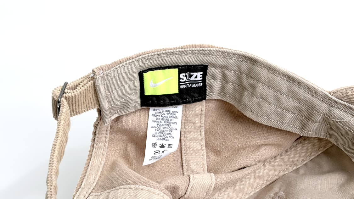 나이키 S1ZE 코듀로이 연갈색 볼캡 ‘BYU’ 상품이미지9