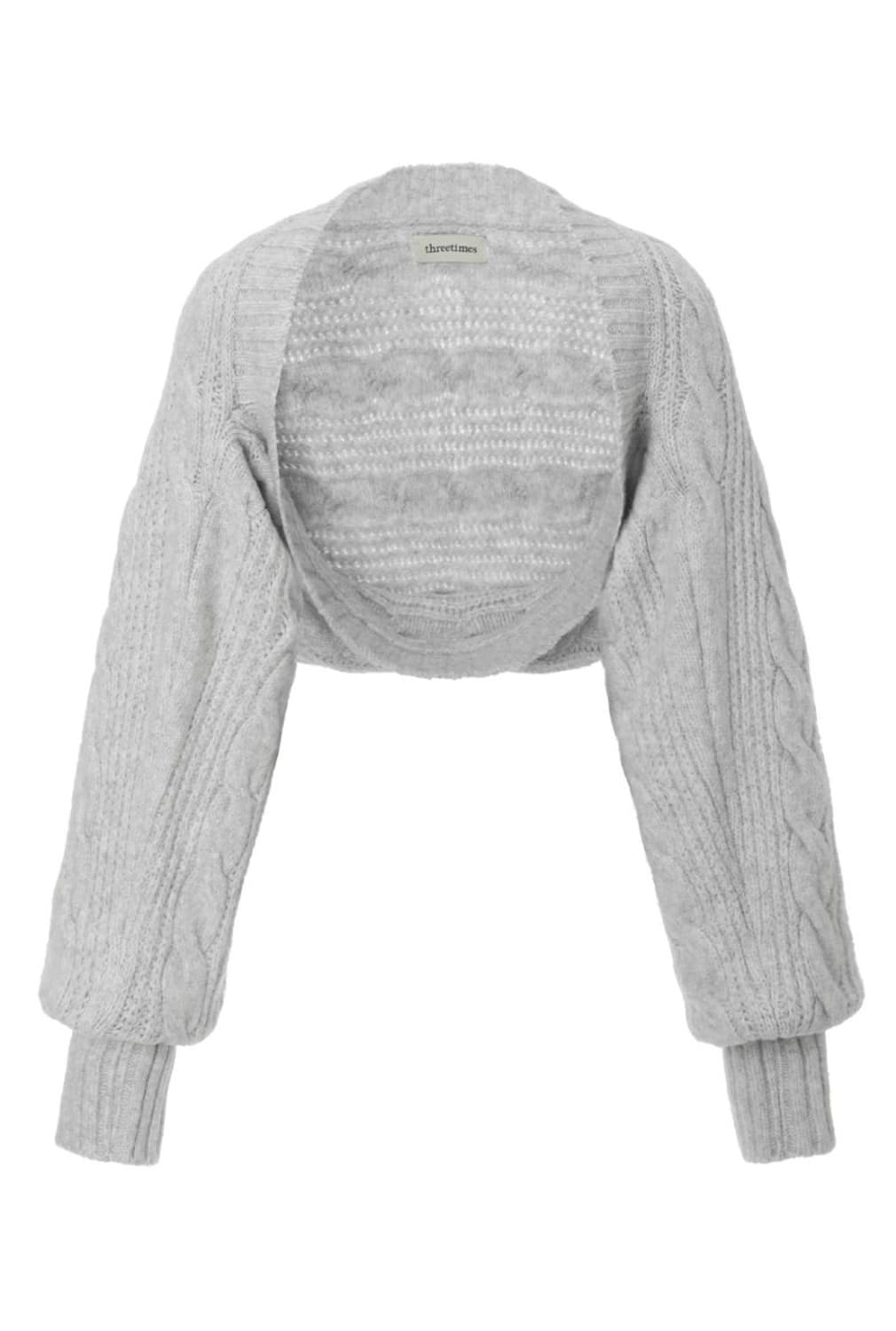 쓰리타임즈 버니 볼레로 라이트 멜란지 상품이미지1