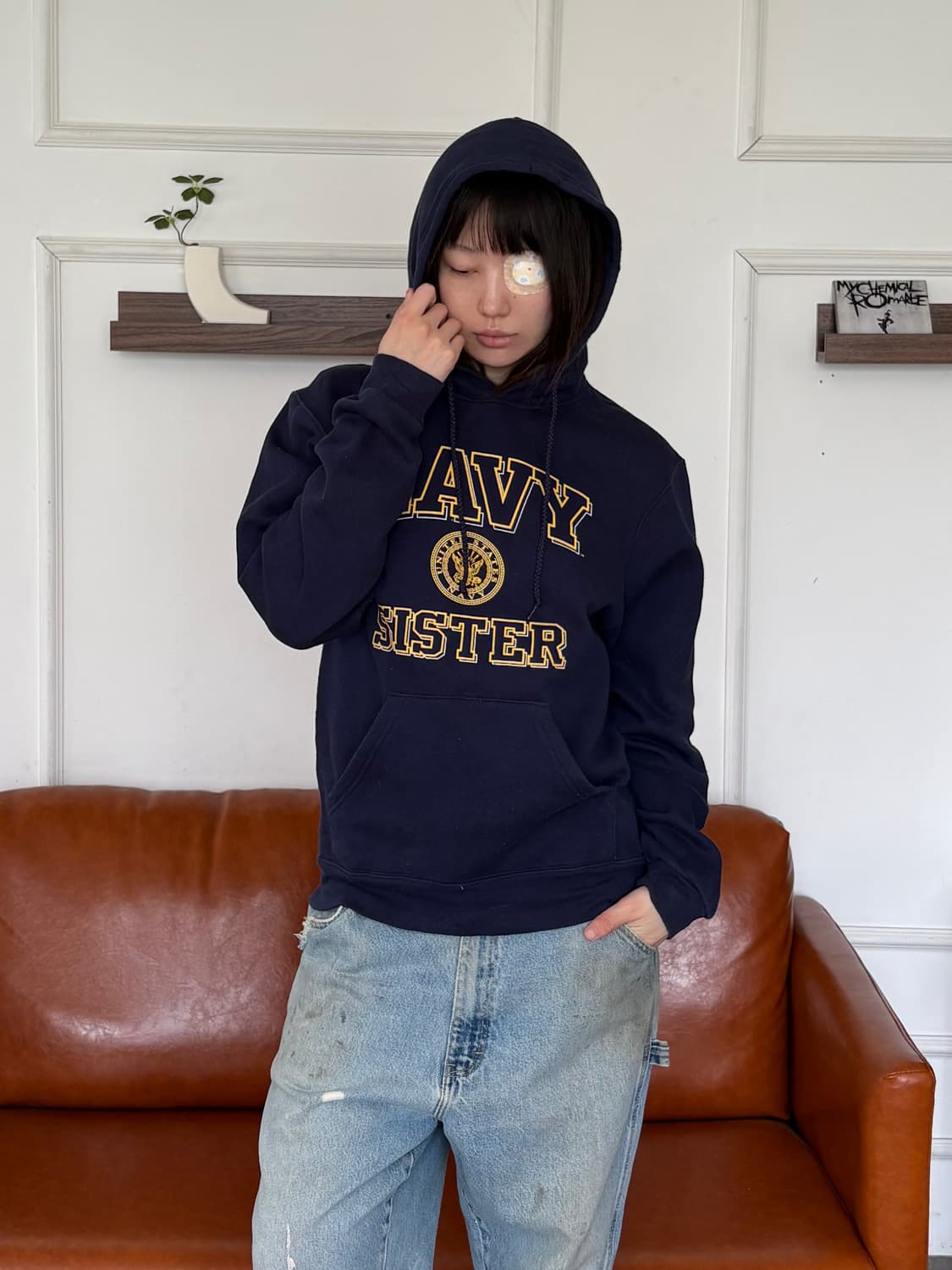 MADE IN USA 🇺🇸 NAVY 후드티 상품이미지1