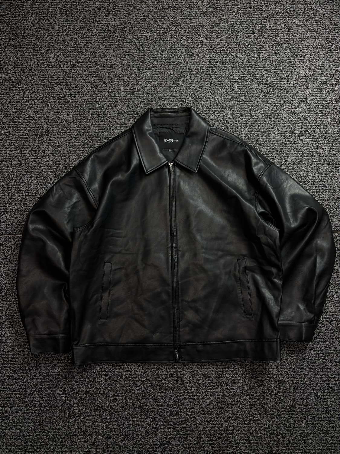 도프제이슨 비건 레더 싱글 라이더 자켓 블랙 1875 상품이미지2