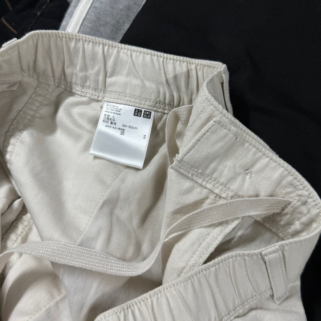 [L밴딩] 유니클로 린넨 + 아사면 혼방 밴딩 반바지 상품이미지5