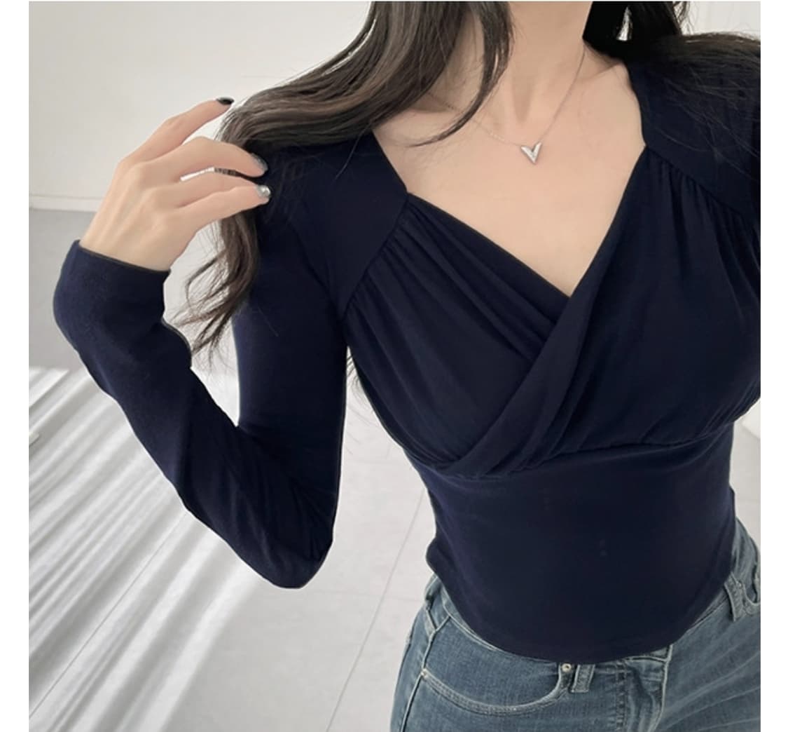 빅사이즈)셔링랩브이넥티셔츠 상품이미지4