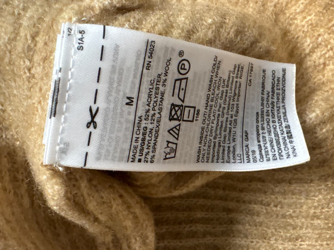 GAP beige wool knit M 상품이미지4