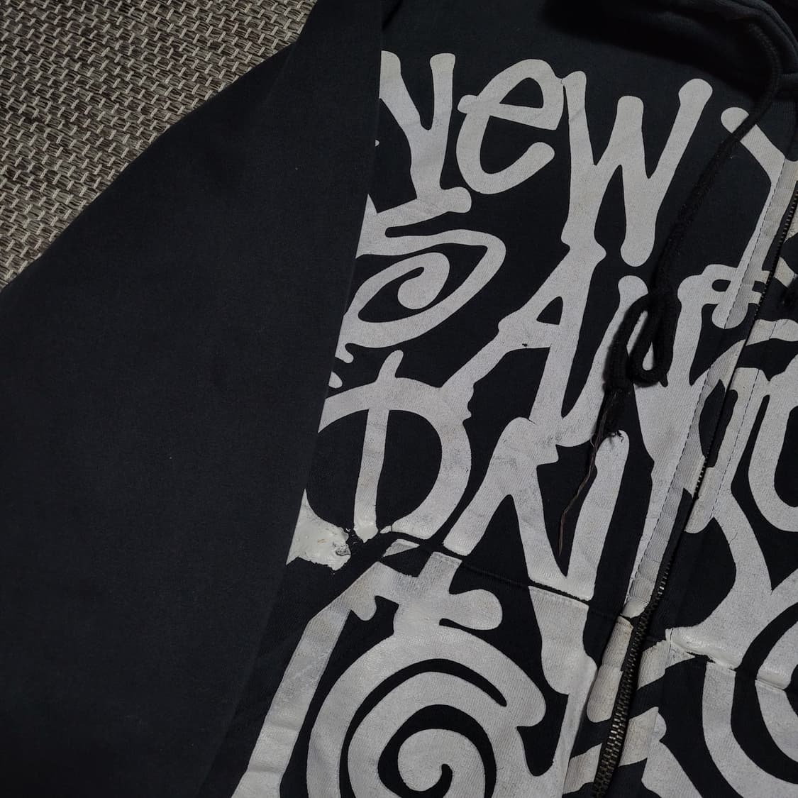 스투시 월드투어 빅로고 후드집업 M 상품이미지7