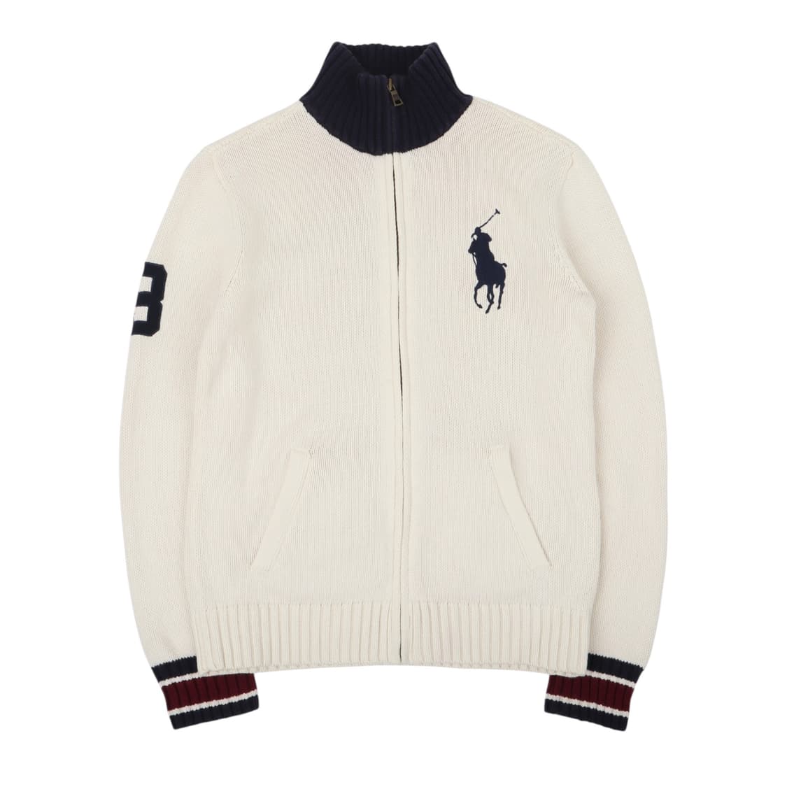 폴로 랄프로렌 빅포니 아이보리 니트 집업 자켓 상품이미지1