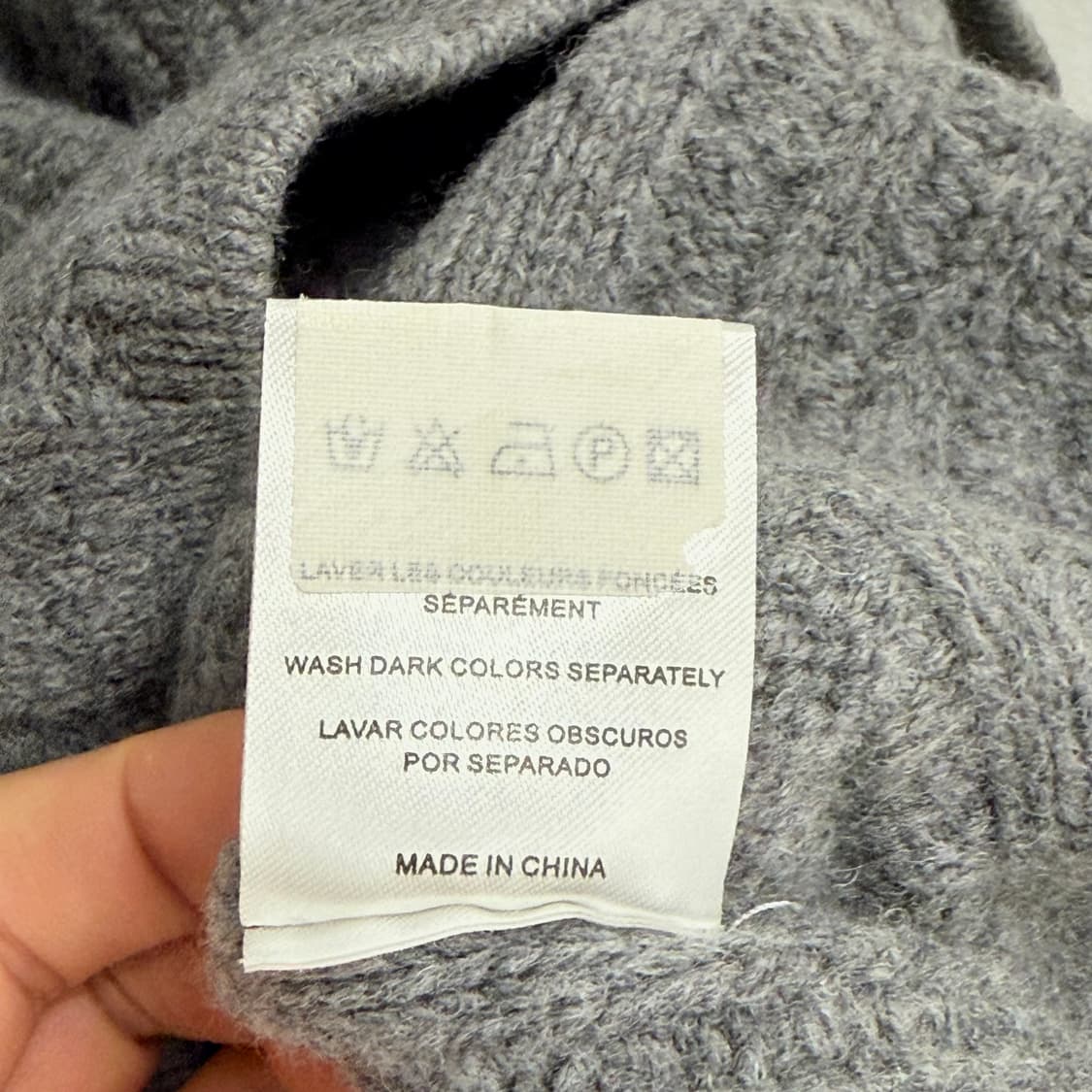 산드로 케이블 니트 원피스 그레이 (2) 상품이미지4