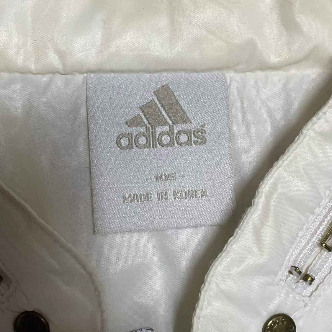 105 아디다스 00년 프랑스 국가대표 내장후드 화이트 바람막이 상품이미지4