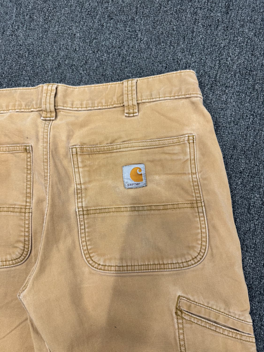 34)칼하트 빈티지 베이지 더블니 워크팬츠 상품이미지8