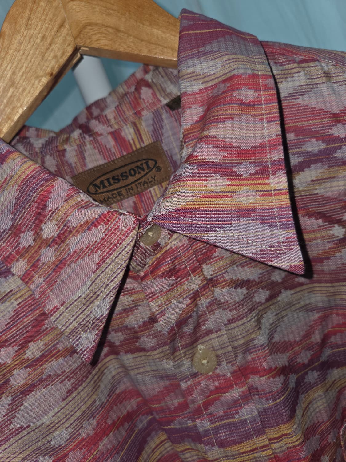 미쏘니 지오메트릭 패턴 셔츠 (Italy made) 상품이미지4