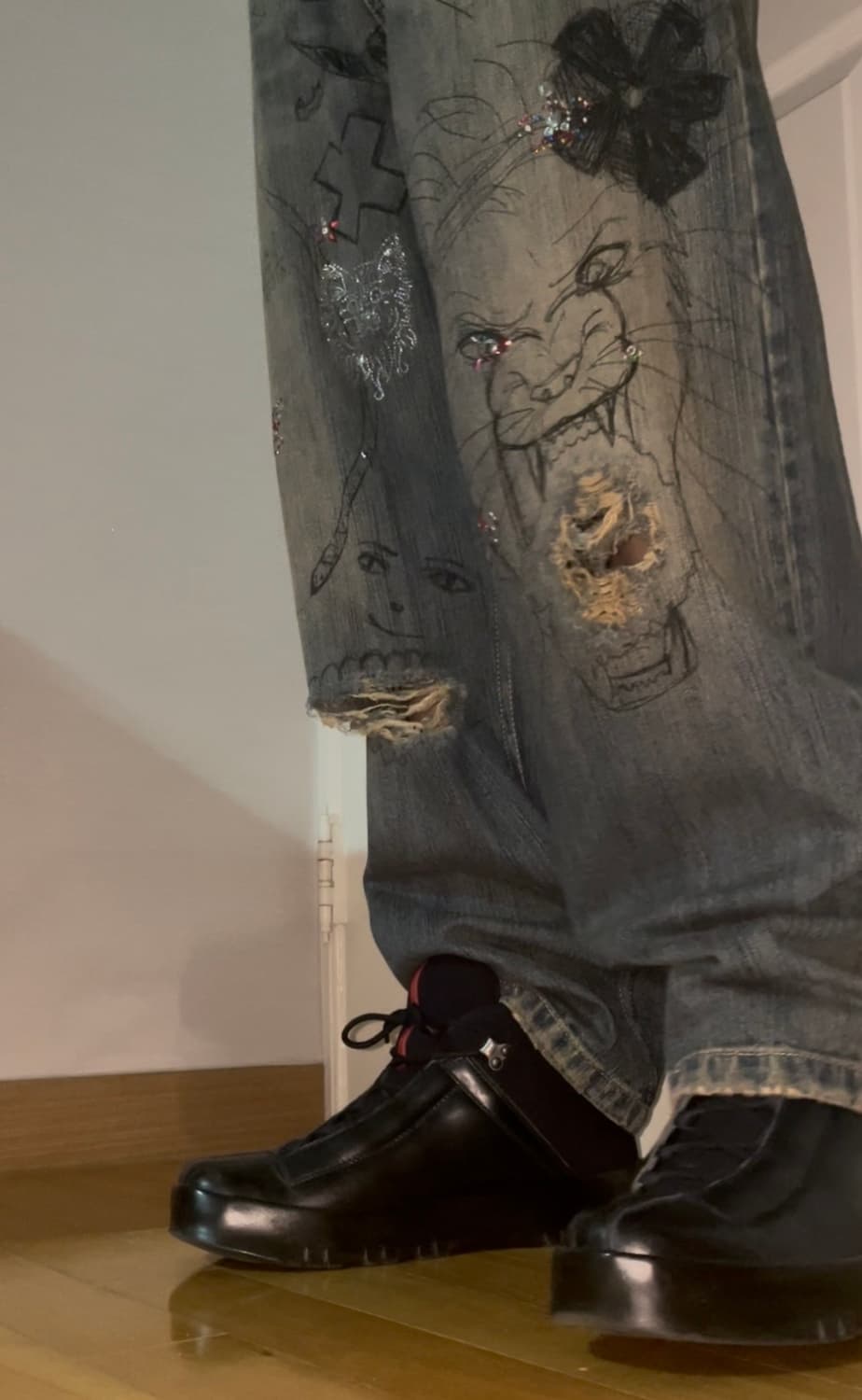 US 9 00s Prada 레더 하이탑 상품이미지5