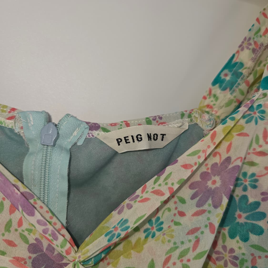 일본 빈티지 플라워 리본 페프 블라우스 (감성룩) 상품이미지2