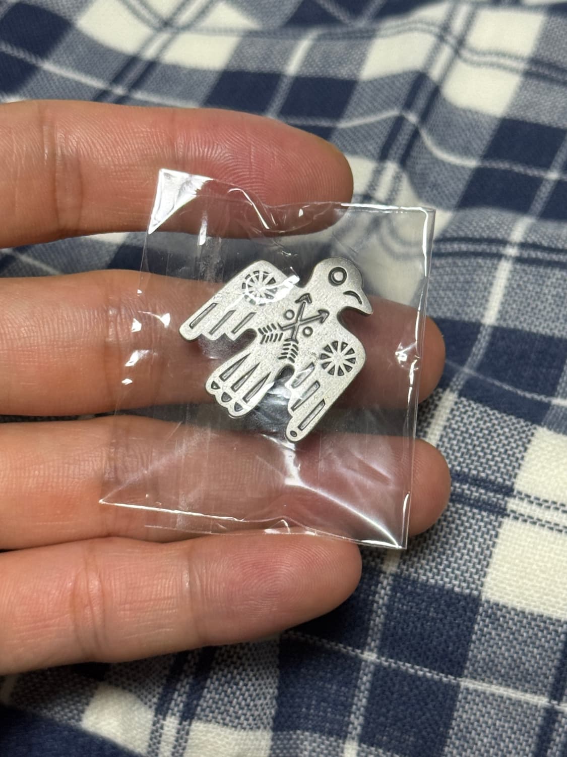 아메리카 인디언 디자인 썬더버드 핀뱃지 2.5x3 cm 상품이미지6