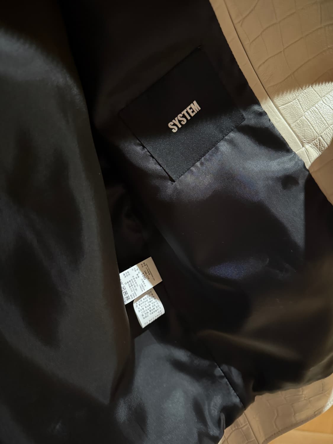 시스템옴므 크로커 레더 양가죽 자켓 100 상품이미지5