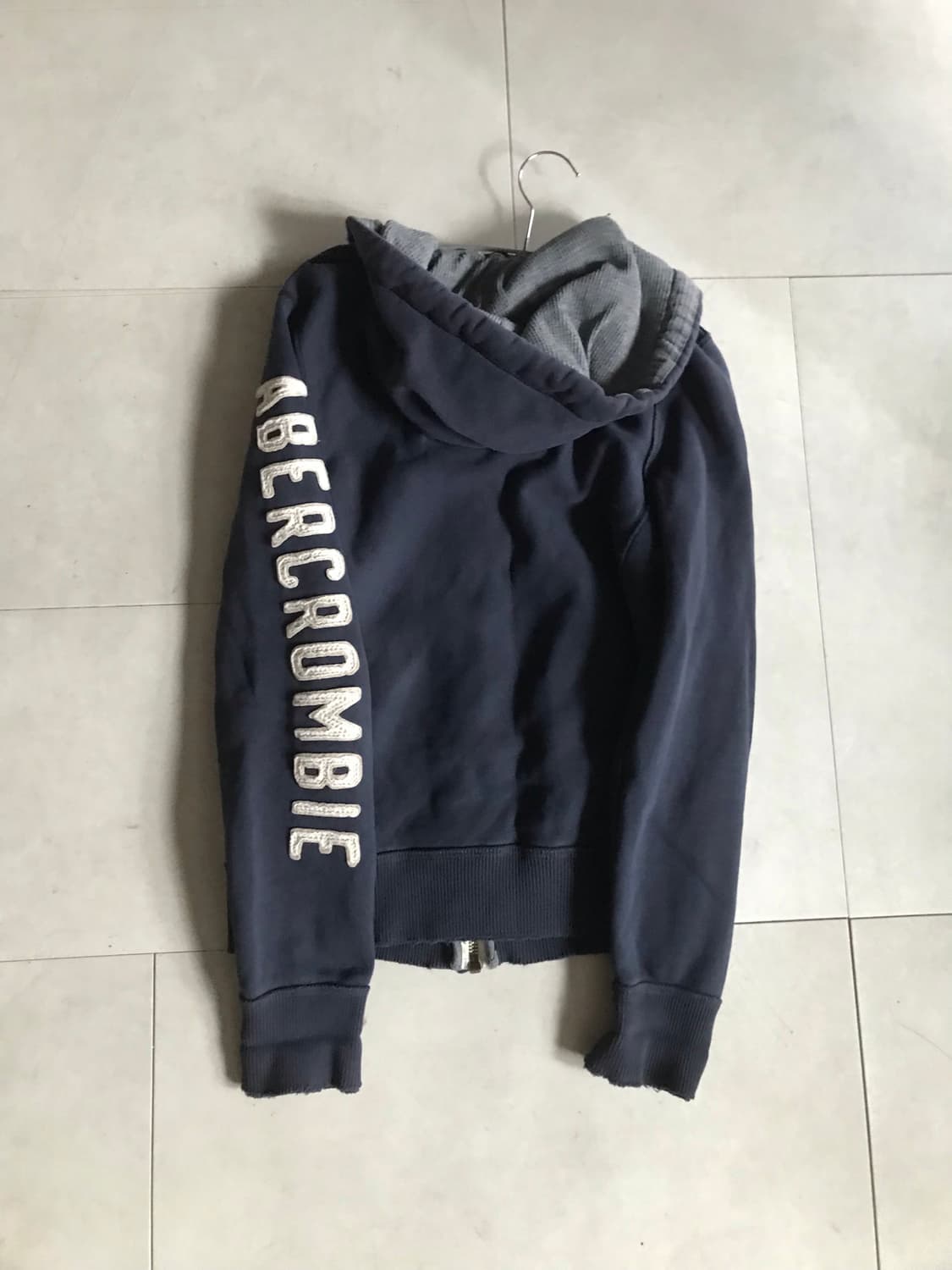 아베크롬비 네이비 스티치 후드집업 상품이미지8