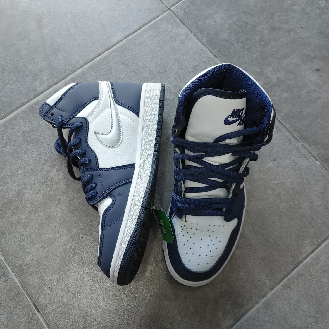 235 나이키 에어 조던1하이 네이비 스니커즈 운동화 상품이미지1