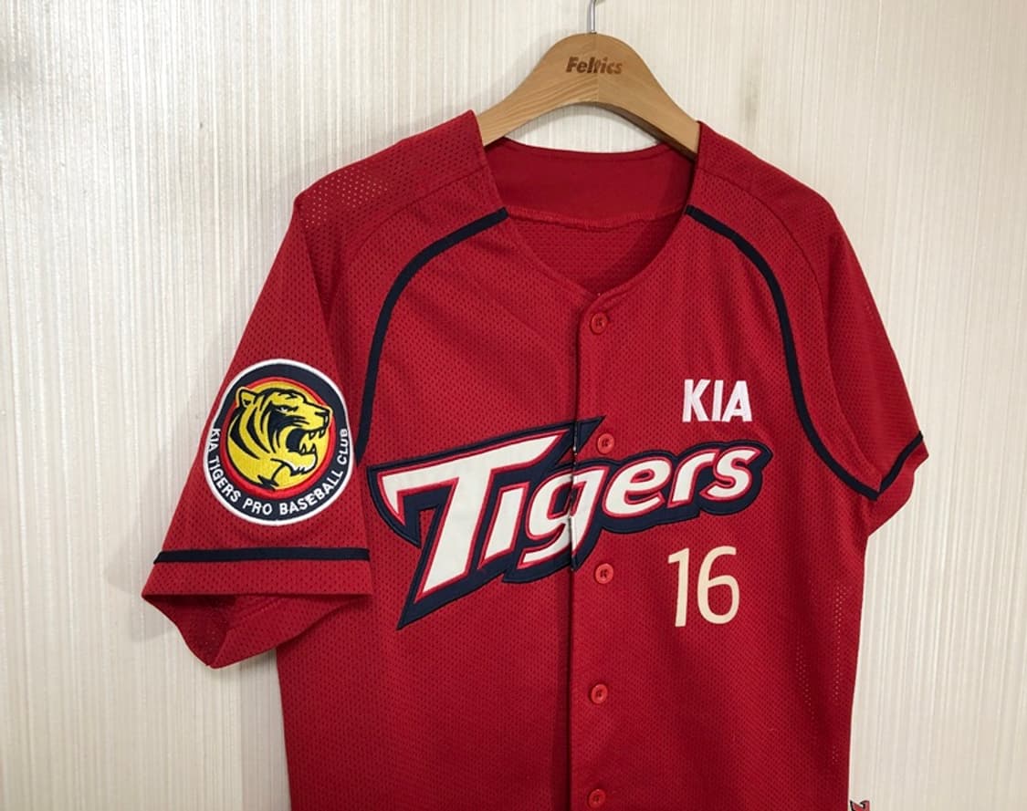 KBO 비젼코리아 기아타이거즈 올드 원정유니폼/져지 90 #16 김주찬 상품이미지4