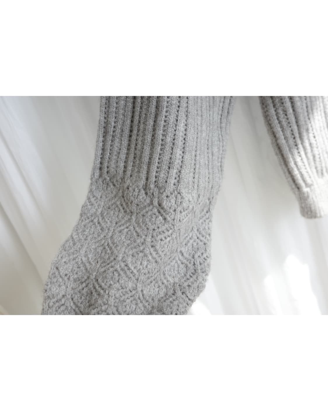 Light grey frill knit  상품이미지6