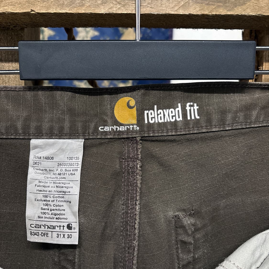 칼하트 오리지널 BDU 립스탑 데미지 카고 워크 팬츠 N698 상품이미지9