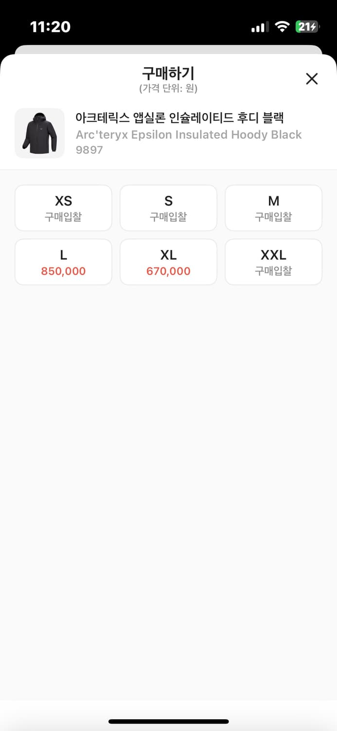 아크테릭스 앱실론 후디 L 상품이미지2