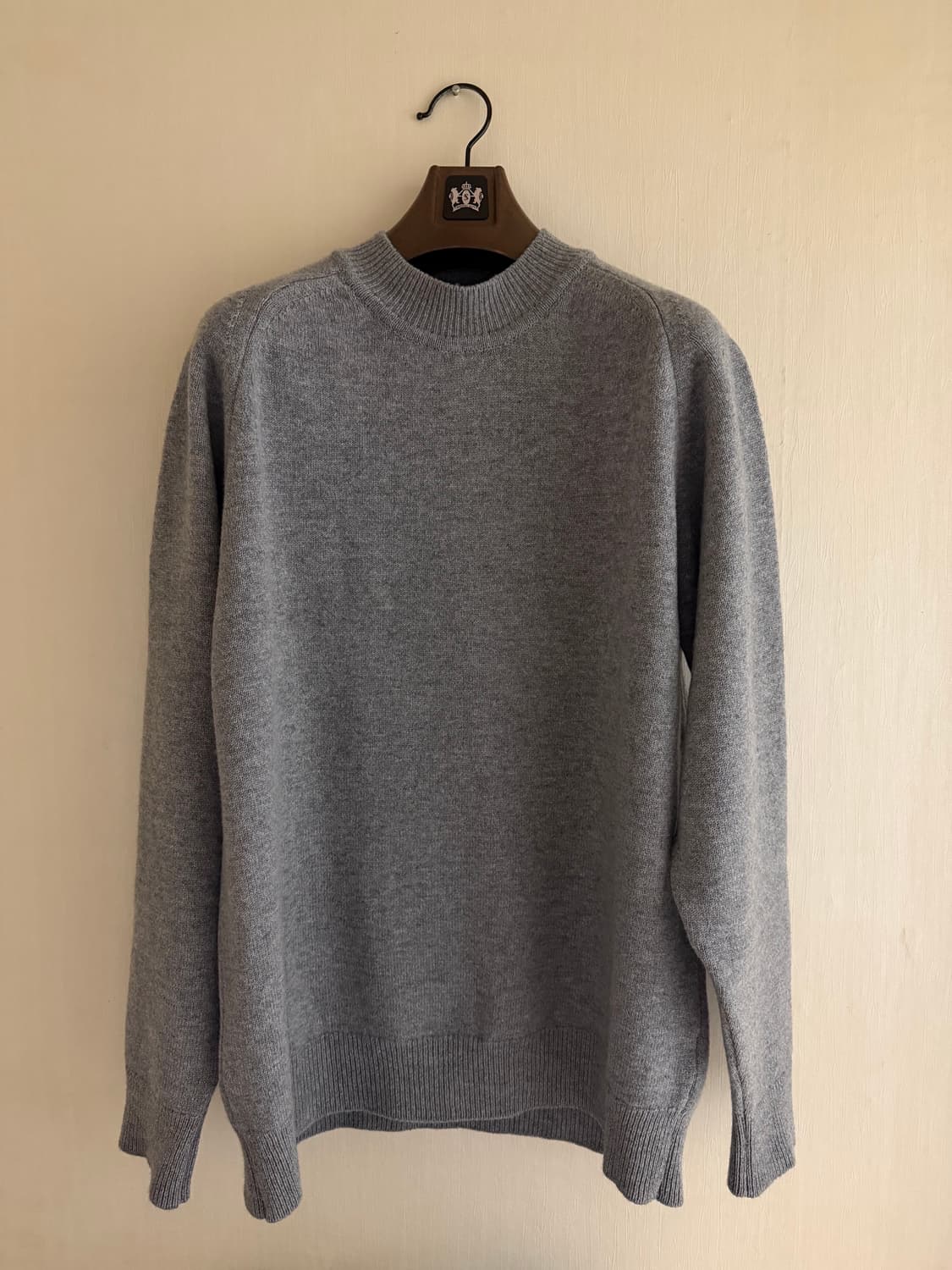 Unfeigned 캐시미어 모크넥 울 니트 XL 상품이미지1