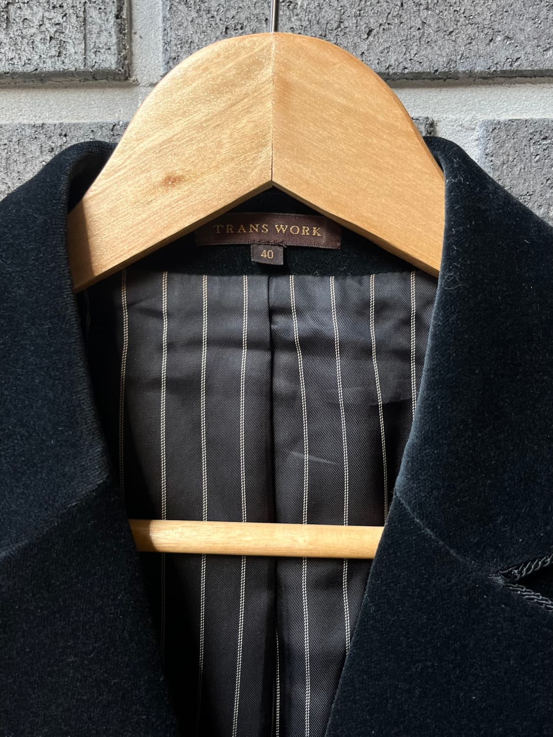 TRANS WORK 벨벳 블레이저 상품이미지6